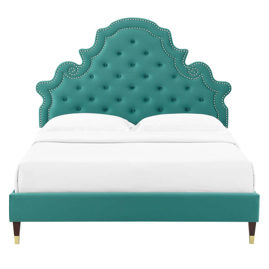 Gwyneth Tufted Performance Velvet Twin Platform Bed by Modway