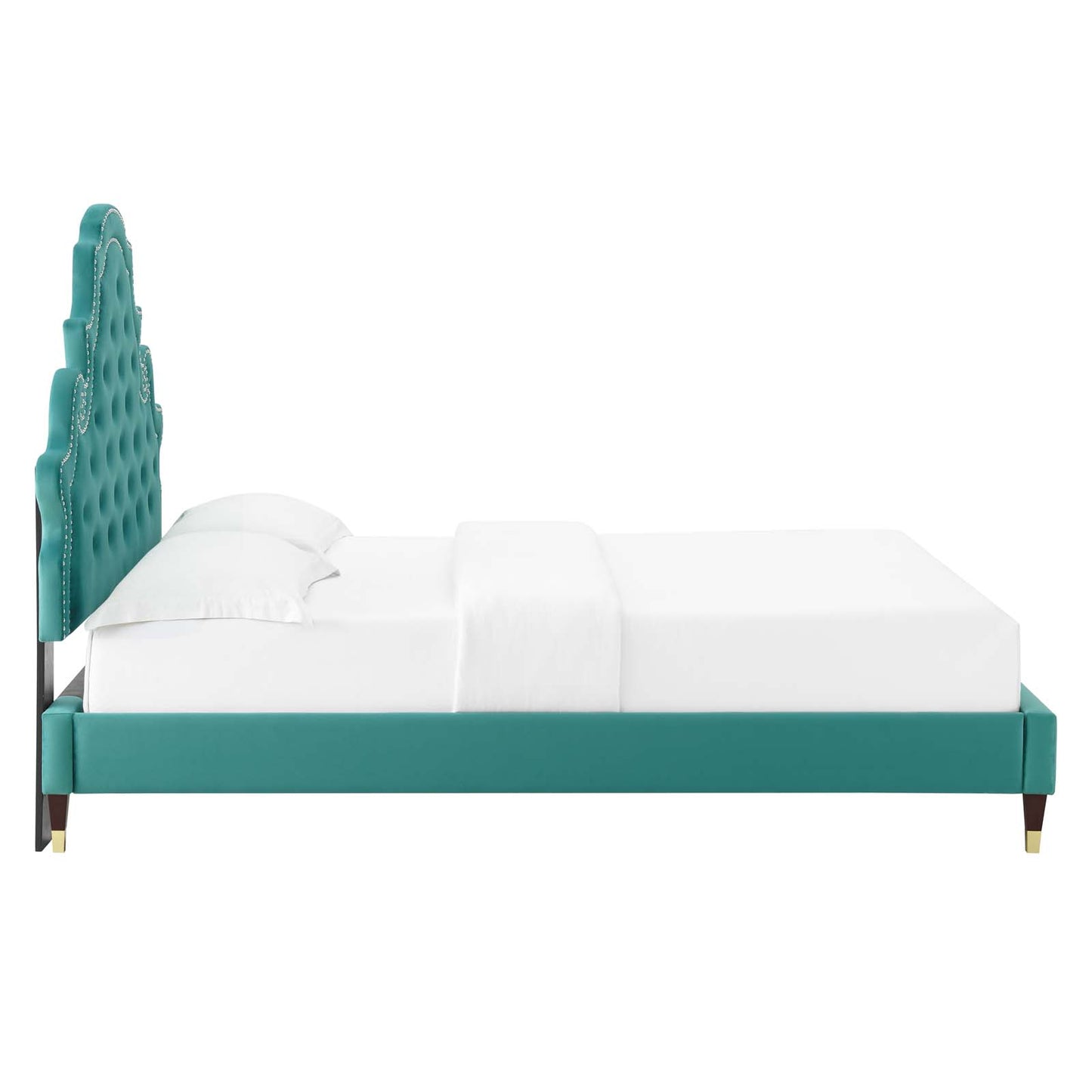 Gwyneth Tufted Performance Velvet King Platform Bed by Modway