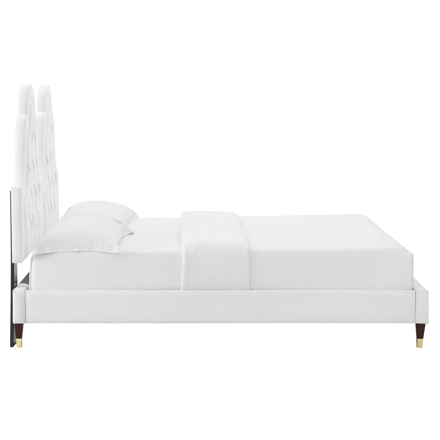 Alexandria Tufted Performance Velvet Twin Platform Bed by Modway