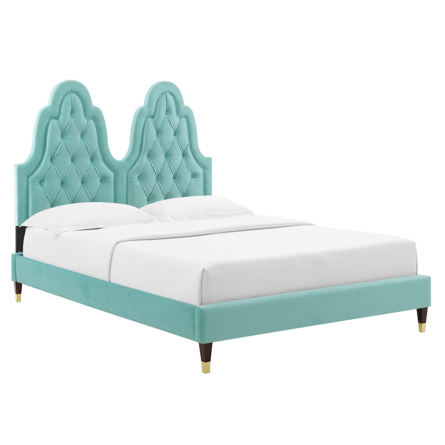 Alexandria Tufted Performance Velvet Full Platform Bed by Modway