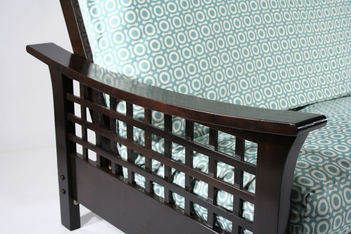 Trelli Black Walnut Queen Wall Hugger Futon Frame from Strata Furniture