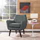 Posit Upholstered Fabric Armchair | Polyester by Modway