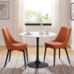 Lippa 36" Wood Dining Table in White Black By Modway