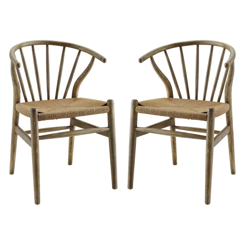 Flourish Spindle Wood Dining Side Chair Set of 2 by Modway