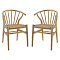 Flourish Spindle Wood Dining Side Chair Set of 2 by Modway