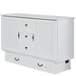 Arason Creden-ZzZ Kingston White Queen Murphy Cabinet Bed In A Box