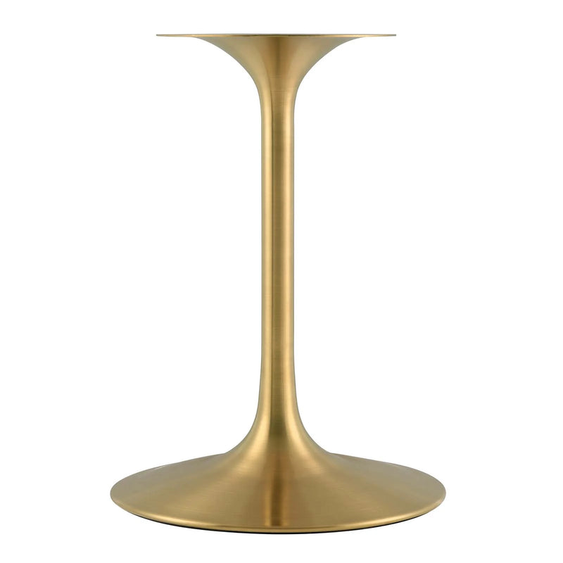 Lippa 36" Round Terrazzo Dining Table in Gold White by Modway