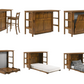 Night & Day Siesta Murphy Desk Bed in Dark Chocolate Finish