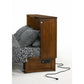Night and Day Alpine Heritage Brown Queen Murphy Cabinet Bed In A Box