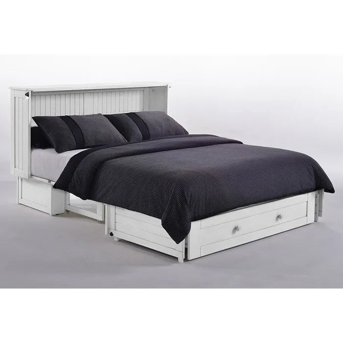 Night & Day Daisy White Queen Murphy Cabinet Bed In A Box