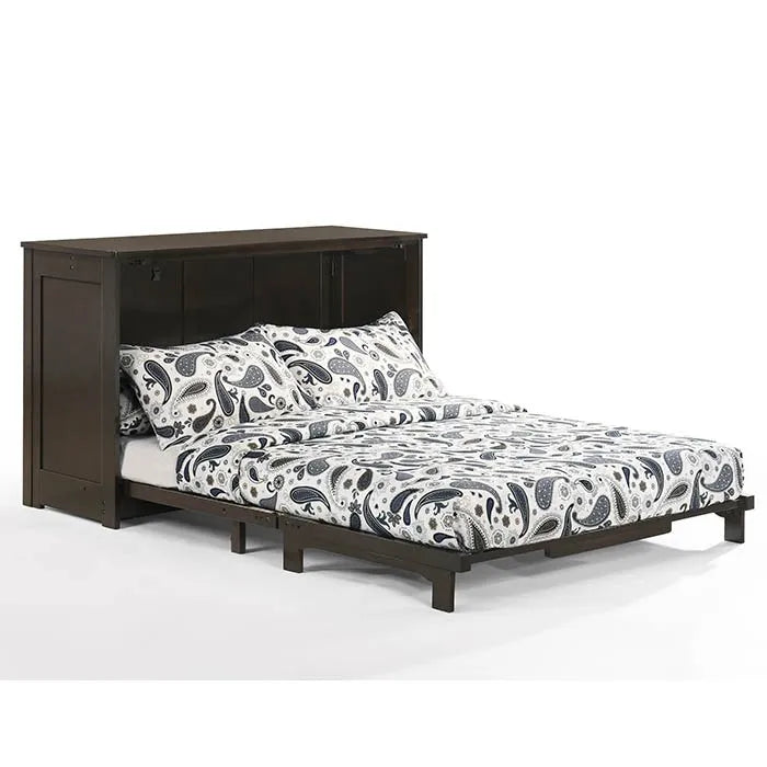 Night and Day Orion Dark Chocolate Full Murphy Cabinet Bed In A Box