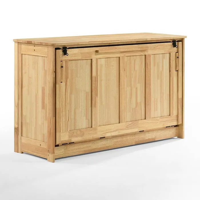 Night and Day Orion Natural Full Murphy Cabinet Bed In A Box
