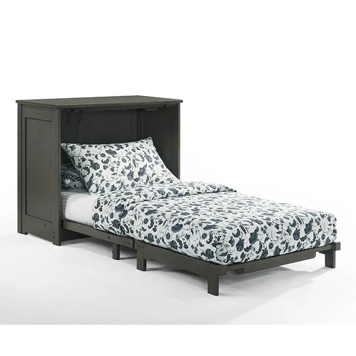 Night and Day Orion Stonewash Twin Murphy Cabinet Bed In A Box