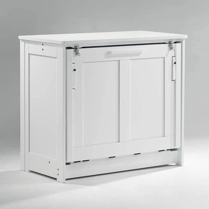 Night and Day Orion White Twin Murphy Cabinet Bed In A Box