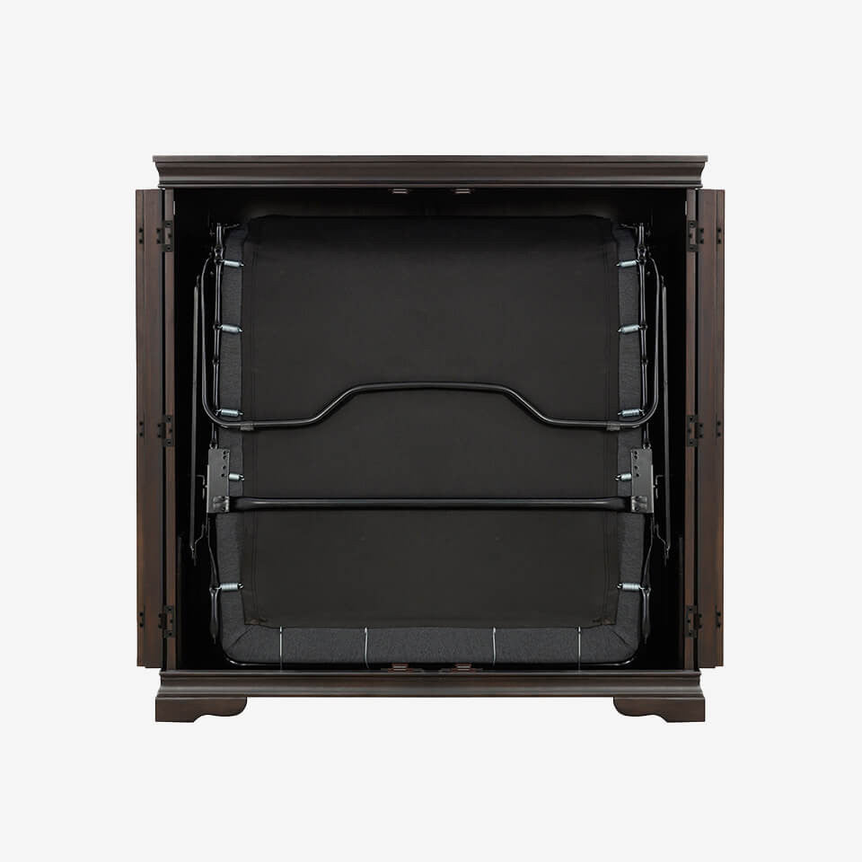 Night & Day San Sebastian Cabinet Murphy Bed In Box Twin Espresso with Sealy Gel Memory Foam Mattress