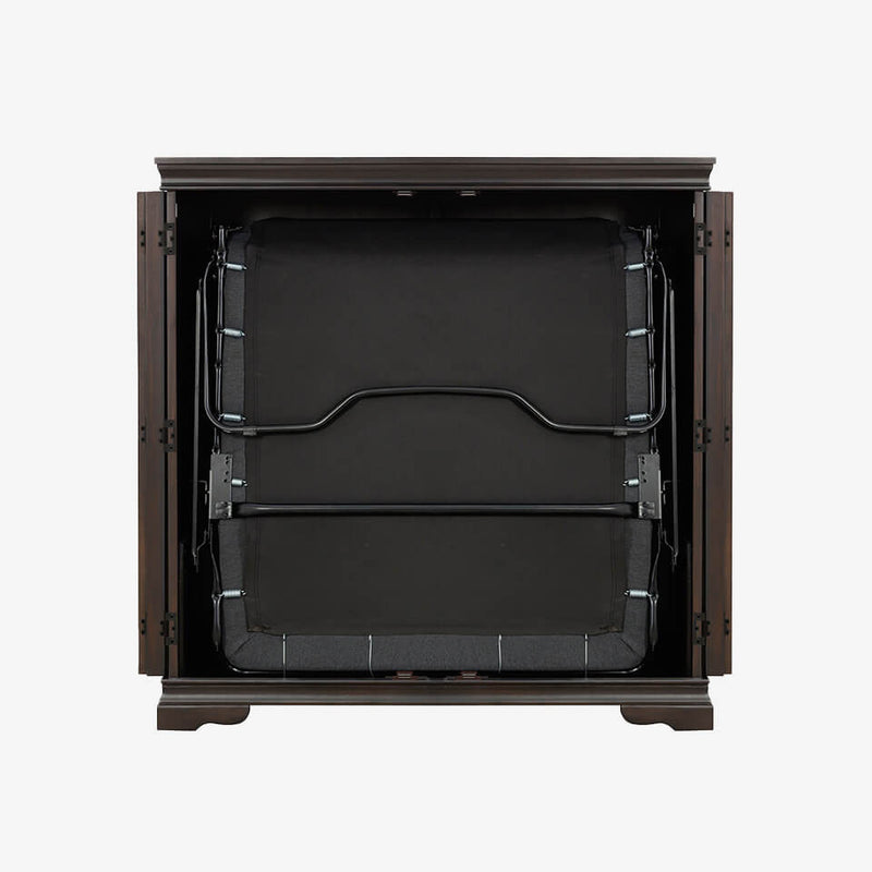 Night & Day San Sebastian Cabinet Murphy Bed In Box Twin Espresso with Sealy Gel Memory Foam Mattress