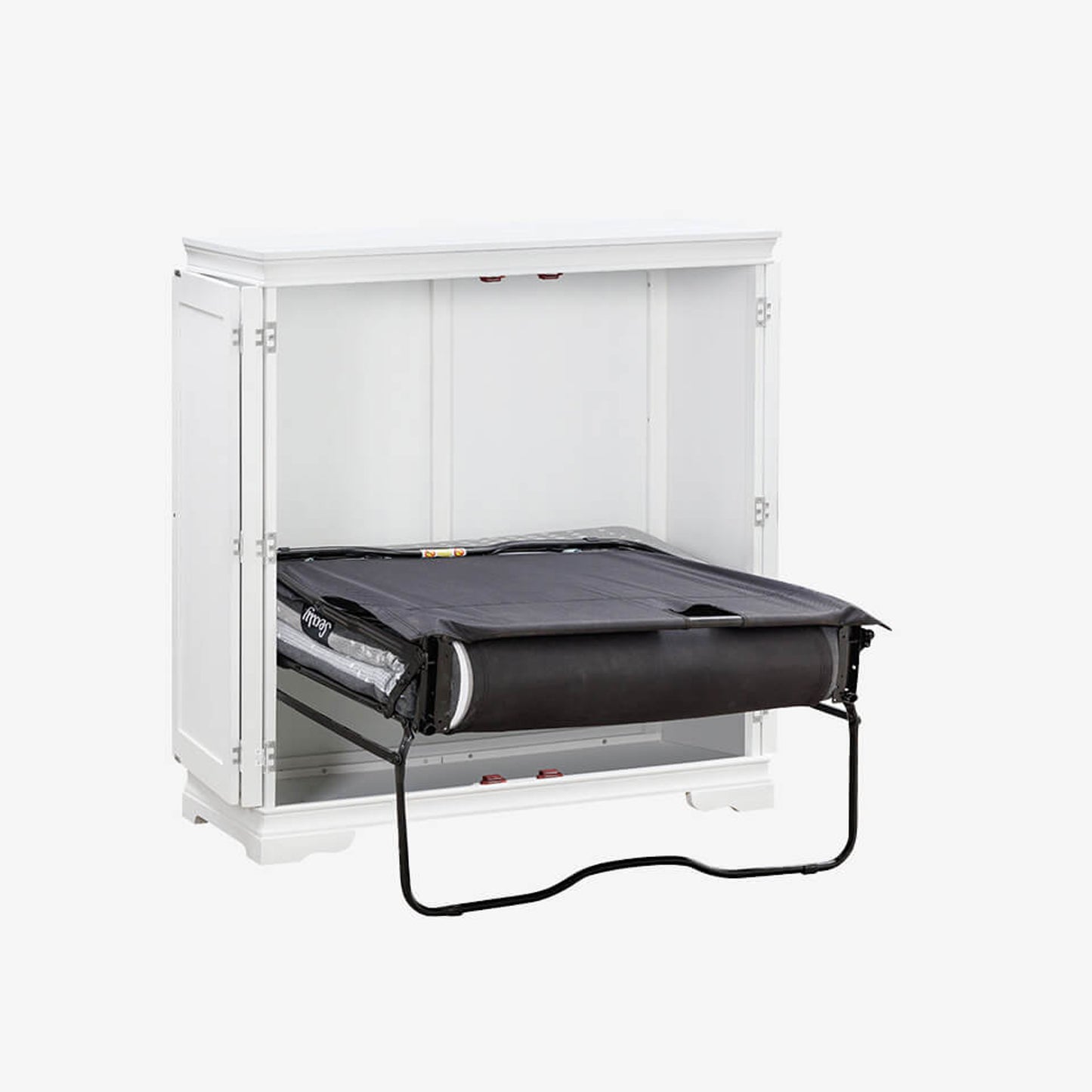 Night & Day San Sebastian Cabinet Murphy Bed In Box Twin White with Sealy Gel Memory Foam Mattress