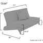 Dillon Natural Full Wall Hugger Futon Frame from Strata Furniture