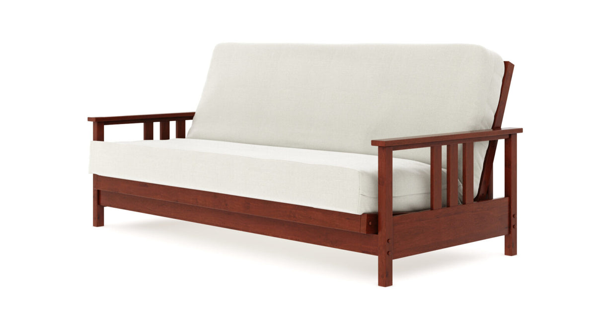 Durango Warm Cherry Full Wall Hugger Futon Frame from Strata Furniture