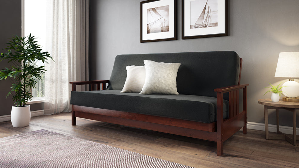 Durango Dark Cherry Full Wall Hugger Futon Frame from Strata Furniture