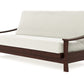 Pagoda Black Walnut Queen Wall Hugger Futon Frame