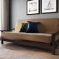 Pagoda Black Walnut Queen Wall Hugger Futon Frame