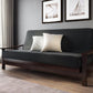 Pagoda Black Walnut Queen Wall Hugger Futon Frame