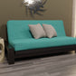 Rockwell Black Walnut Queen Wall Hugger Futon Frame