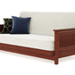 Tiro Warm Cherry Queen Wall Hugger Futon Frame