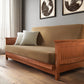 Tiro Warm Cherry Queen Wall Hugger Futon Frame