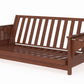 Tiro Warm Cherry Queen Wall Hugger Futon Frame
