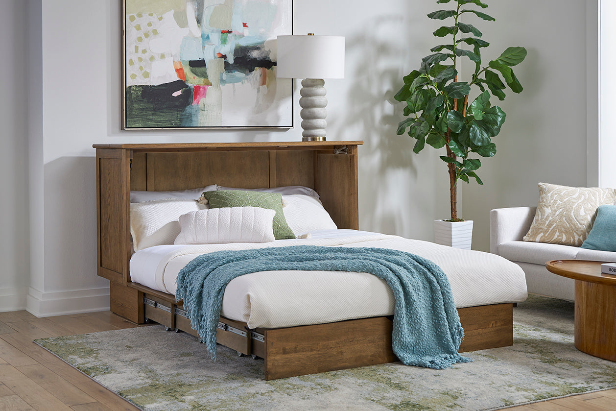 Arason Creden-ZzZ Verona Queen Murphy Cabinet Bed In A Box