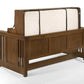 Night & Day Artisan Murphy Folding Desk Bed in Black Walnut Finish