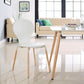 Path Dining Wood Side Chair White | Fiber by Modway