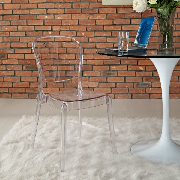 Entreat Dining Side Chair Clear by Modway