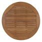 Marina Outdoor Patio Teak Round Coffee Table Natural by Modway