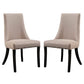 Reverie Dining Side Chair Set of 2 Beige by Modway