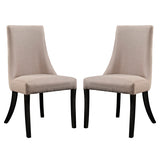 Reverie Dining Side Chair Set of 2 Beige by Modway