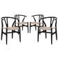 Amish Dining Armchair Set of 4 Black by Modway