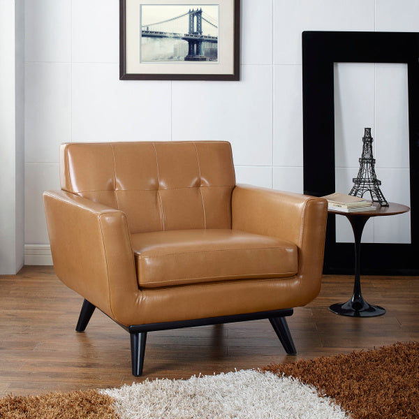 Engage Bonded Leather Armchair by Modway