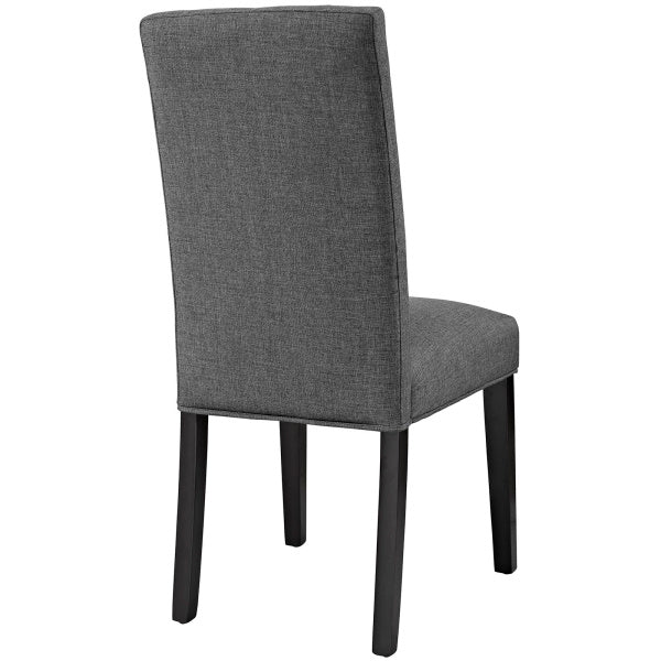 Confer Dining Fabric Side Chair Gray | Polyester by Modway