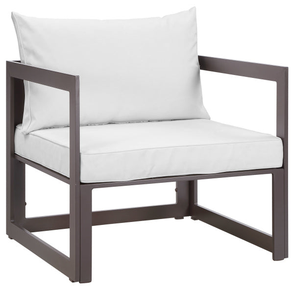 Fortuna Outdoor Patio Armchair Arm Chair | Polyester by Modway
