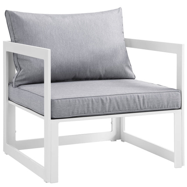 Fortuna Outdoor Patio Armchair Arm Chair | Polyester by Modway