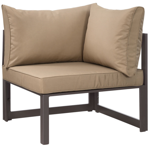 Fortuna Corner Outdoor Patio Armchair | Polyester by Modway