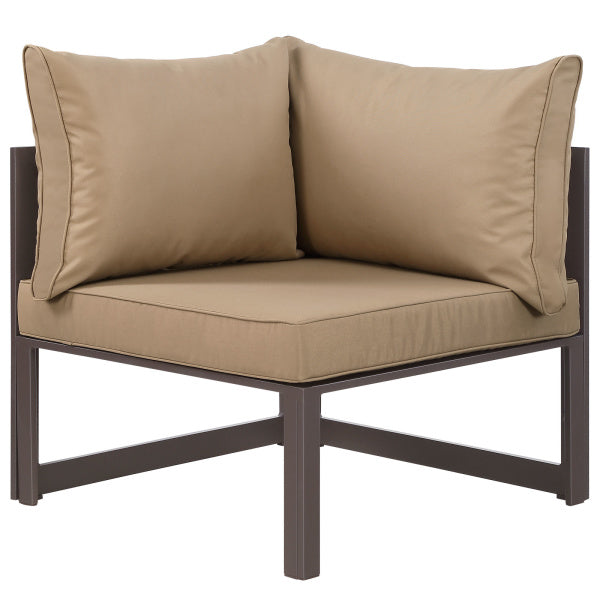 Fortuna Corner Outdoor Patio Armchair | Polyester by Modway