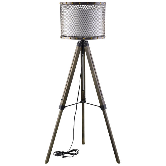 Fortune Floor Lamp in Antique Silver by Modway