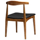 Tracy Dining Chairs Wood Set of 4 Black by Modway