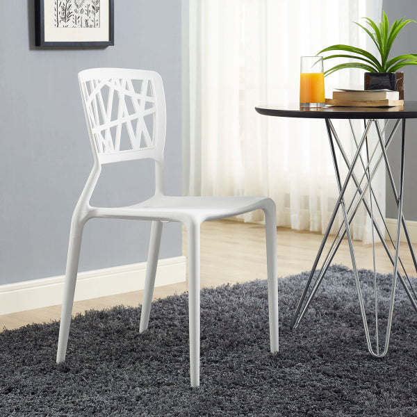 Astro Dining Side Chair White by Modway