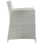 Junction Armchair Outdoor Patio Wicker Set of 2 in Gray  by Modway