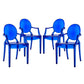 Casper Dining Armchairs Set of 4 Blue by Modway
